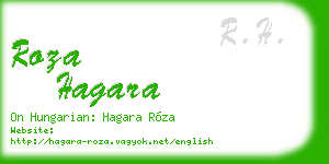 roza hagara business card